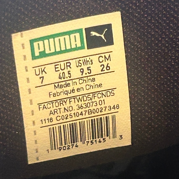 PUMA BASKET PATENT LEATHER SNEAKERS WITH RIBBON DETAIL SIZE 9.5 - Picture 11 of 13